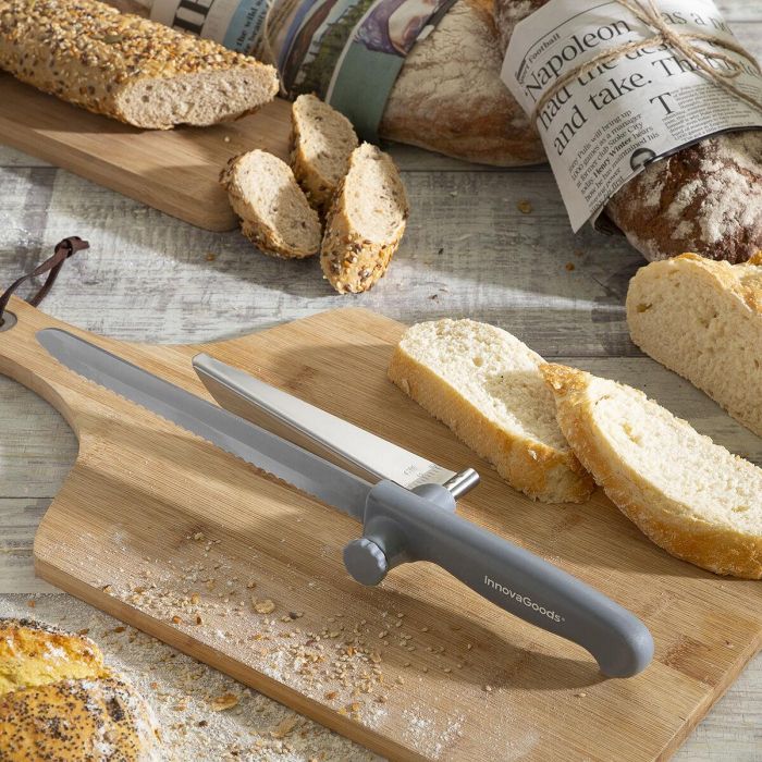 Cuchillo de Pan con Guía de Corte Regulable Kutway InnovaGoods 9 Cuchillo de Pan con Guía de Corte Regulable Kutway InnovaGoods 9