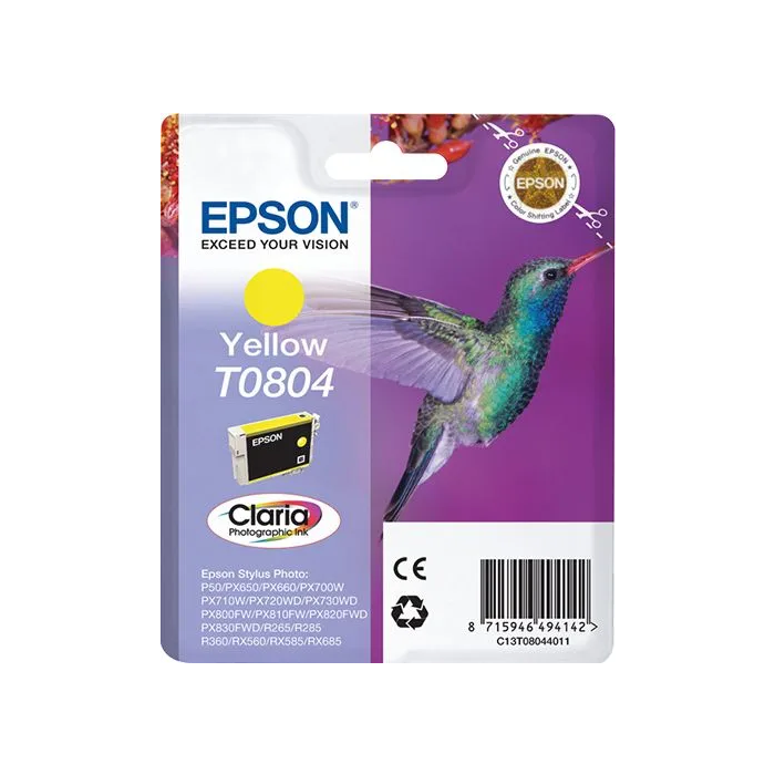 Epson R265/R360 RX560 Cartucho de Tinta Amarillo Original 0 Epson R265/R360 RX560 Cartucho de Tinta Amarillo Original 0