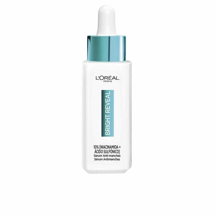 L'Oréal Paris BRIGHT REVEAL Sérum Anti-Manchas Oscuras con 10% Niacinamida y Amino-sulfónico, Reduce Marcas Post-Acné Solares Edad, 30 ml