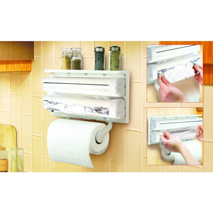 Confortime Dispensador Aluminio-Film-Papel ABS 37.7 cm x 18.3 cm x 6.9 cm 3 Confortime Dispensador Aluminio-Film-Papel ABS 37.7 cm x 18.3 cm x 6.9 cm 3