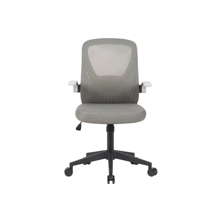 Q-connect Silla de Oficina Terni Malla Transpirable Ajustable, Gris/Negro, Altura Max 1050 mm 2