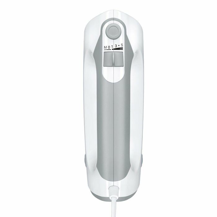 Bosch MFQ36400 Batidora de mano ErgoMixx 450 W con 5 velocidades, Turbo, 2 batidores y 2 ganchos amasadores de acero inoxidable Blanco/Gris 9