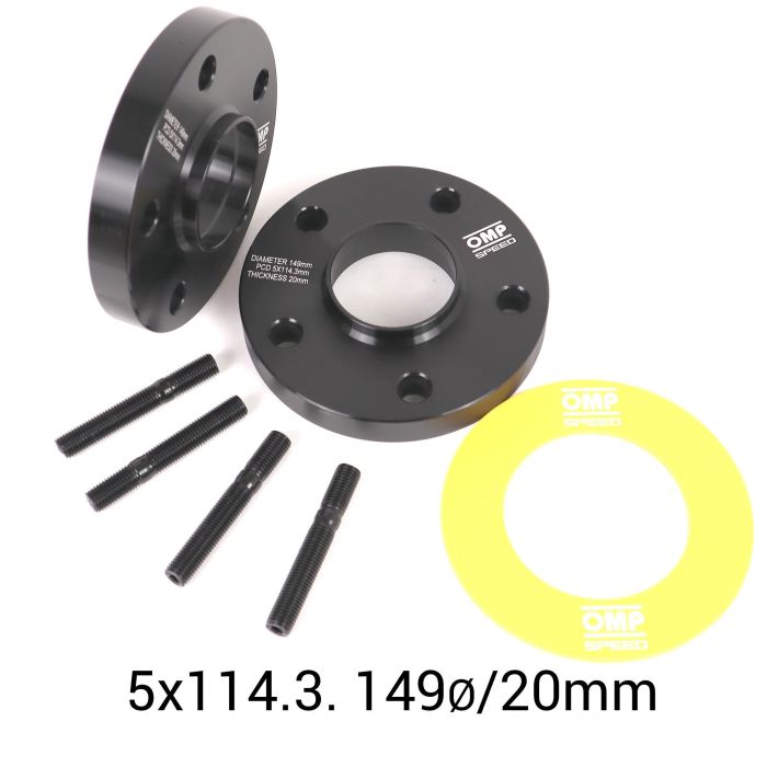 Omp Speed Juego De Separadores Doble Centraje Ancho: 20 mm Pcd: 5x114.3 Cb.H: 64.1 Cb.W: 64.1 Od: 139 Esparragos M12x1.5 OMPS08742001 4 Omp Speed Juego De Separadores Doble Centraje Ancho: 20 mm Pcd: 5x114.3 Cb.H: 64.1 Cb.W: 64.1 Od: 139 Esparragos M12x1.5 OMPS08742001 4
