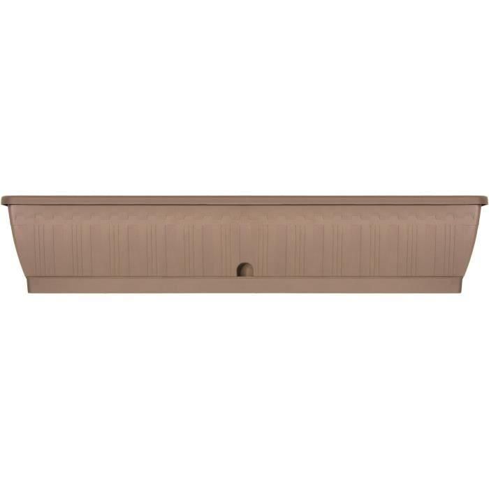 Garden Id 08200707 Jardinera Terraflor 100 cm Taupe con Reserva de Agua, Duradera y Reciclada Garden Id 08200707 Jardinera Terraflor 100 cm Taupe con Reserva de Agua, Duradera y Reciclada