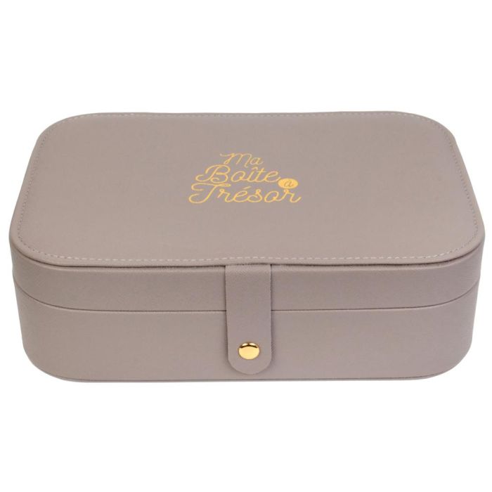 The Concept Factory Joyero Rectangular Emotion Compartimentado Para Casa y Viajes 6