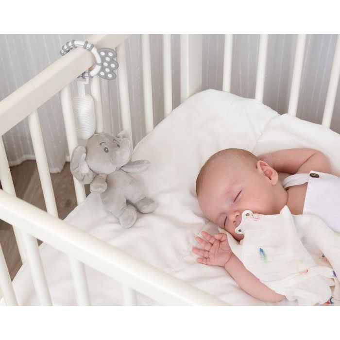 KioKids Peluche Sonajero Elefante Mordedor Colgable Juguete Sensorial Suave Poliéster Gris Bebés +0 Meses Dolci Amici 1 KioKids Peluche Sonajero Elefante Mordedor Colgable Juguete Sensorial Suave Poliéster Gris Bebés +0 Meses Dolci Amici 1