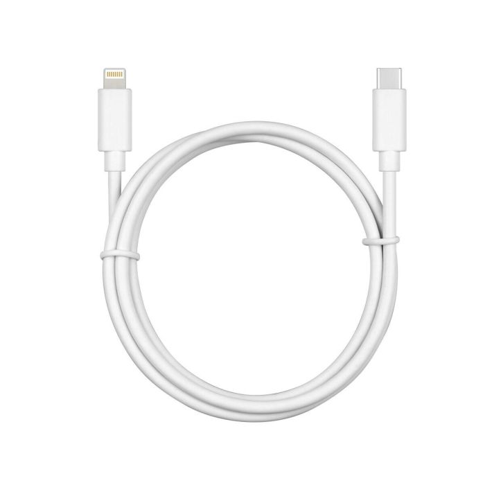 Cable USB-C a Lightning CoolBox COO-CAB-UCLI Blanco 1 m