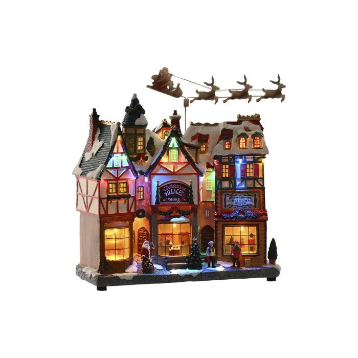 Ciudad Navidad Tradicional DKD Home Decor Multicolor 15 x 32 x 34 cm 1