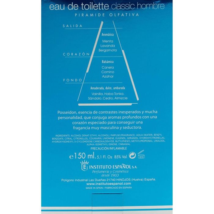 Perfume Hombre Instituto Español POSEIDON CLASSIC HOMBRE EDT 150 ml 4