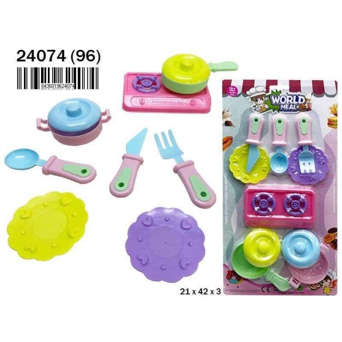 Cocina con accesorios en blister 21x42x3 cm Cocina con accesorios en blister 21x42x3 cm