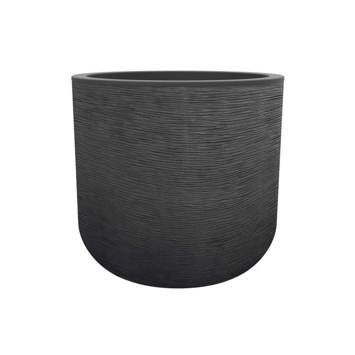 EDA PLASTIQUE - Maceta redonda 50 cm Graphit'Up - 67 L - Gris antracita 1