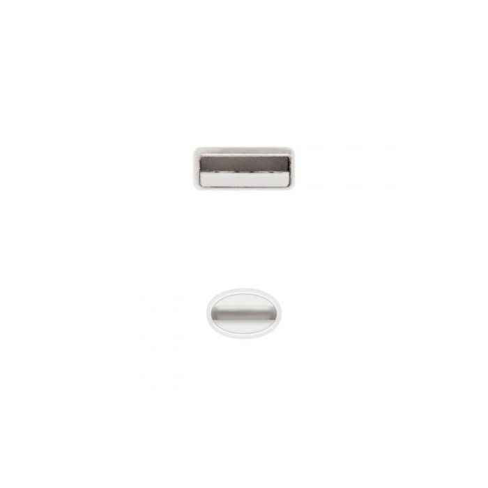 Nanocable 10.10.0400 Cable USB 2.0 a Lightning Macho 50 cm Blanco, compatible con carga y datos para iPhone, iPad, iPod 2 Nanocable 10.10.0400 Cable USB 2.0 a Lightning Macho 50 cm Blanco, compatible con carga y datos para iPhone, iPad, iPod 2