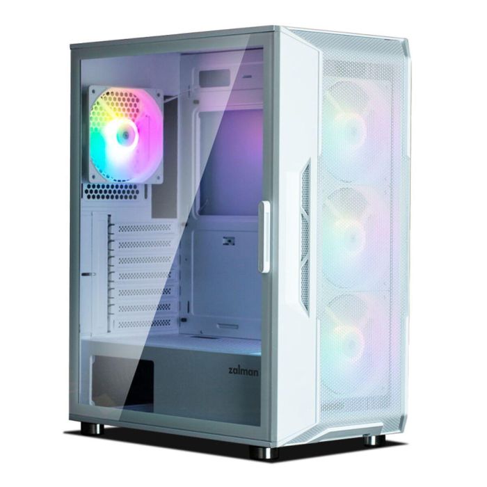 Zalman I3 NEO WHITE Carcasa PC Midi Tower Blanco, ATX, mATX, Mini-ITX, Ventiladores Frontales 3x120mm, Trasero 1x120mm, USB 3.0 6