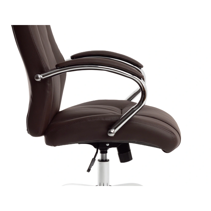 Q-connect Silla Direccion Vero NA Similpiel Base Metalica Ruedas Premium Color Marron Altura Max 1210mm Ancho 650mm Profundidad 730mm 3