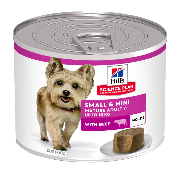 Hill'S Hsp Canine Mature Mousse Small Mini Ternera 12x200 gr