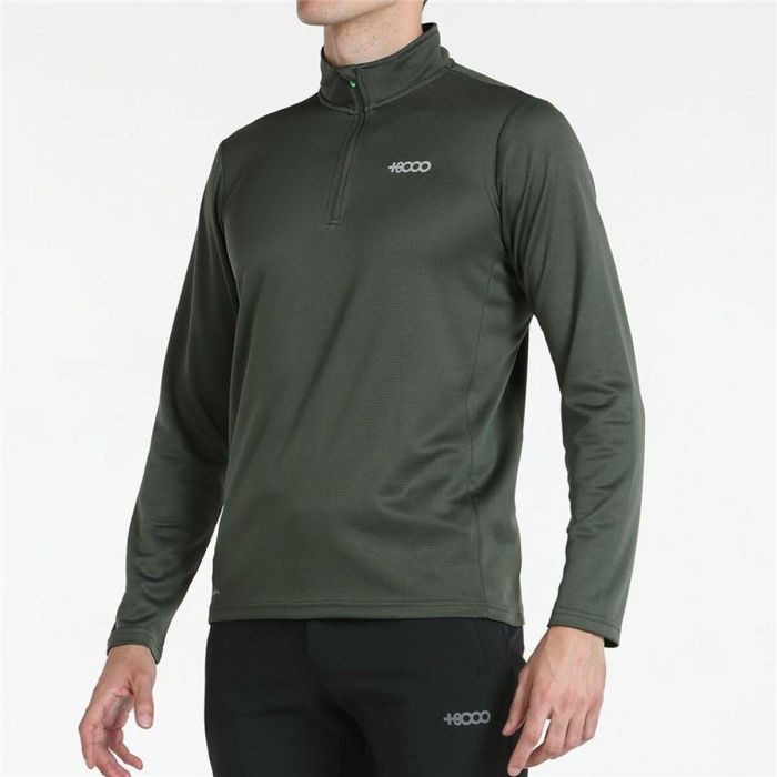 Camiseta de Manga Larga Hombre +8000 Erro Verde oscuro Oliva 3 Camiseta de Manga Larga Hombre +8000 Erro Verde oscuro Oliva 3