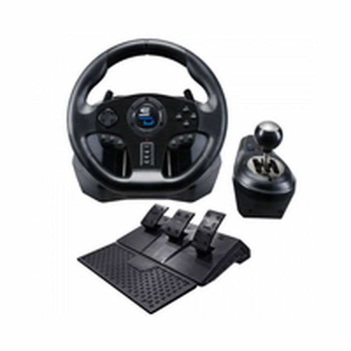 Subsonic GS850-X Volante de carreras con cambio manual y 3 pedales, levas para PS4 / Xbox