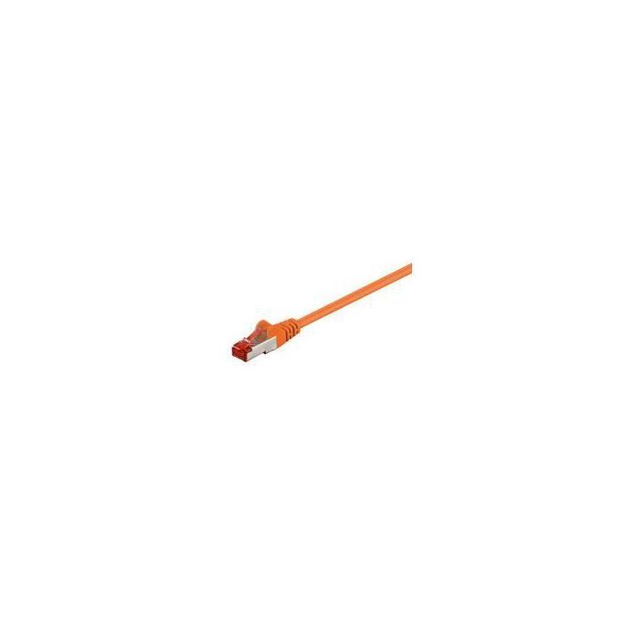 MicroConnect Cable de Red CAT6 F/UTP 1m Naranja. Conexión Ethernet Protegido contra EMI para Módem Router PC