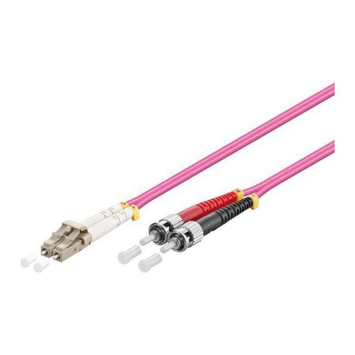 MicroConnect Latiguillo Cable de Fibra Óptica LC-ST Multimodo Dúplex OM4 50/125µm LSZH Violeta Erica 2m para 10/40/100 Gigabit Ethernet MicroConnect Latiguillo Cable de Fibra Óptica LC-ST Multimodo Dúplex OM4 50/125µm LSZH Violeta Erica 2m para 10/40/100 Gigabit Ethernet