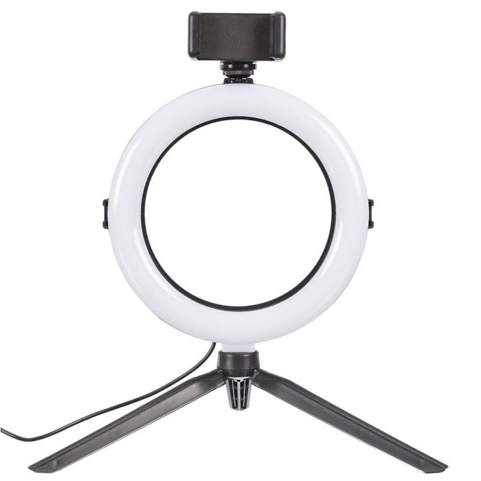 Be Mix Lámpara Led Trípode Selfie para Redes Sociales con Anillo de Luz 20cm y Soporte para Smartphone 2
