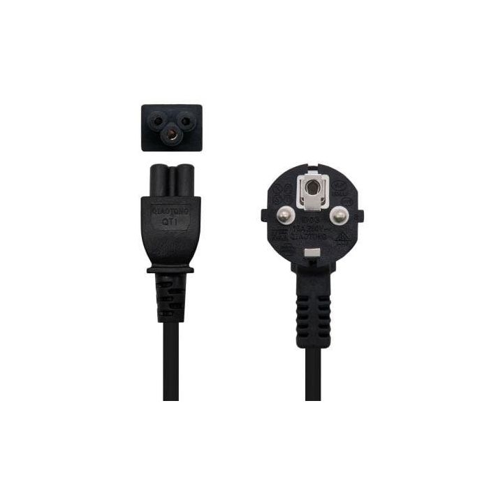 Cable de Alimentación NANOCABLE CEE7 /M-C5/H Negro (1,5 m) 1 Cable de Alimentación NANOCABLE CEE7 /M-C5/H Negro (1,5 m) 1