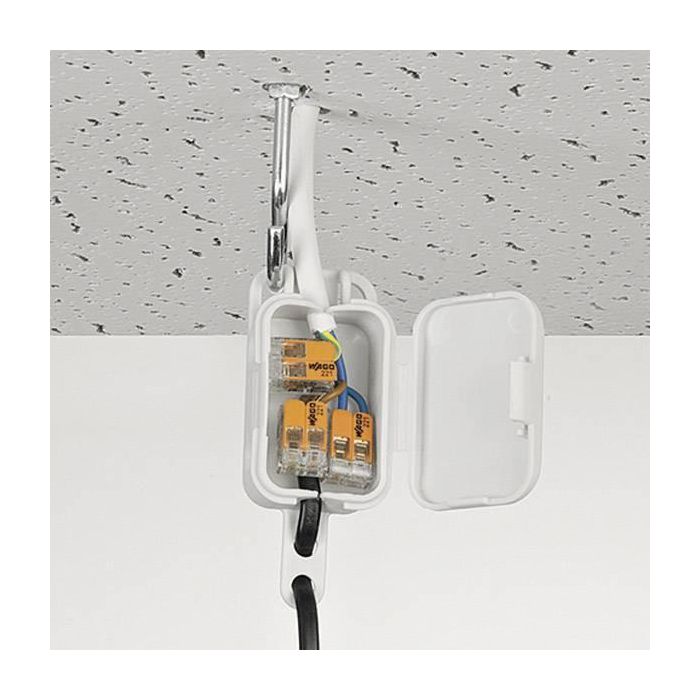 Wago Conector Rápido con Palanca 2 Vías, Máx 4 mm², 450V, 32A, Transparente 13.2 x 18.6 x 8.4 mm 6