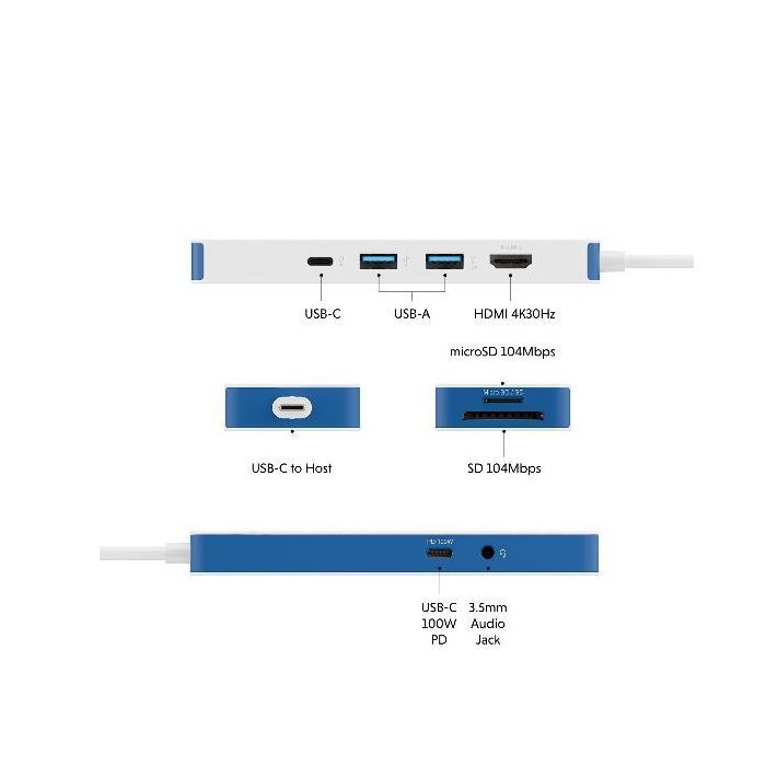 Hub Targus Usb Tipo C 8 1