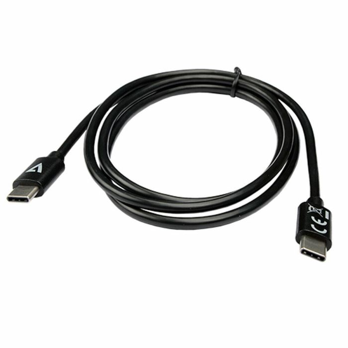 Cable USB-C V7 V7USB2C-1M Negro 1 m (1 unidad) 1 Cable USB-C V7 V7USB2C-1M Negro 1 m (1 unidad) 1