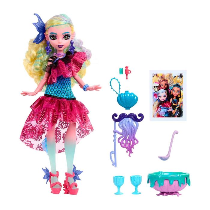 Monster High Lagoona Blue Monster Ball Party Dress Hnf71 1