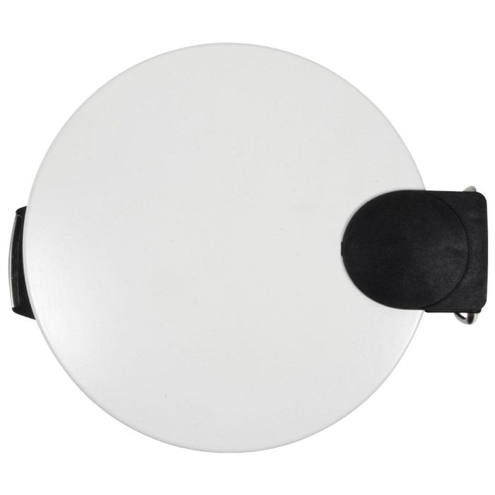 Day Cubo de Basura 3 L Blanco con Pedal y Cierre Suave Soft Close, Mate Acero Inoxidable y Plástico d.17.5 x h.23.5 cm 4