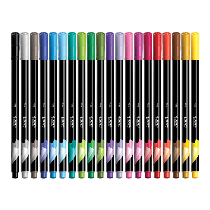 Bic Intensity Fine Rotulador de fibra Punta 0,4 mm Expositor 192 unidades Colores surtidos 6