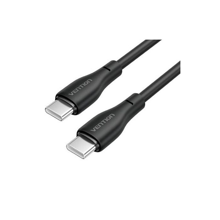 Cable USB Tipo-C Vention H27BF/ USB Tipo-C Macho - USB Tipo-C Macho/ 60W/ 480Mbps/ 1m/ Negro