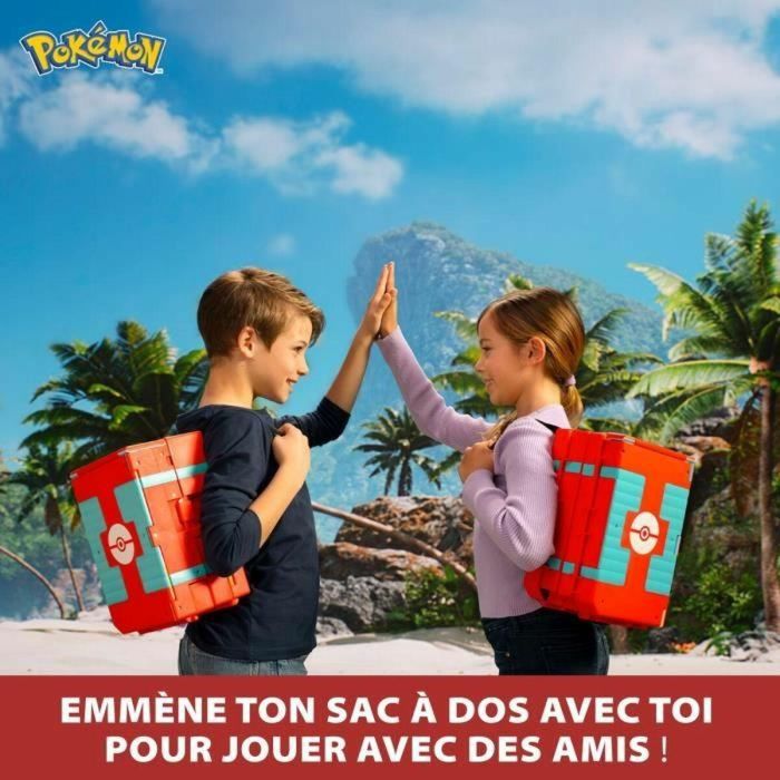 Mochila - BANDAI - Tema de playa Pokémon del entrenador - Se abre y se convierte en una súper arena 1