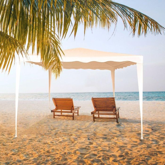 Cenador Aktive 300 x 250 x 300 cm Acero Blanco Plástico 3 Cenador Aktive 300 x 250 x 300 cm Acero Blanco Plástico 3