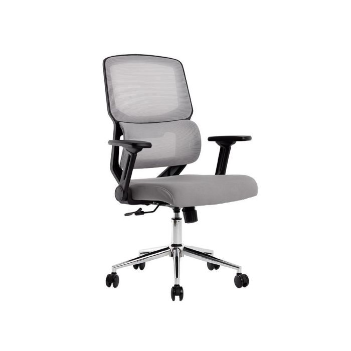 Silla Q-Connect Oficina Lucca Malla Base Metalica Alt Max 1090 Anc 700 Prof 650 Ruedas Premium Color Negro Gris 4