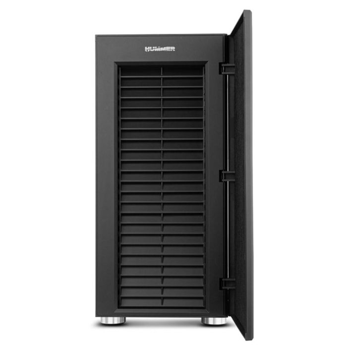 NOX Hummer Void Caja PC Semitorre Gaming Silenciosa Negra con Paneles Amortiguadores Ruido y Soporte Refrigeración Líquida 2