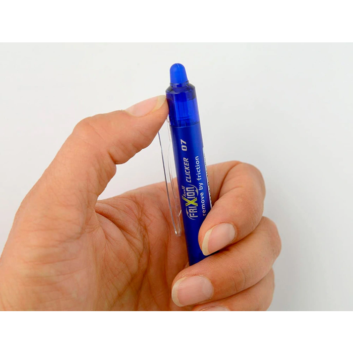 Pilot Boligrafo Frixion Clicker Borrable Punta Media 0,7 mm Azul en Blister 5