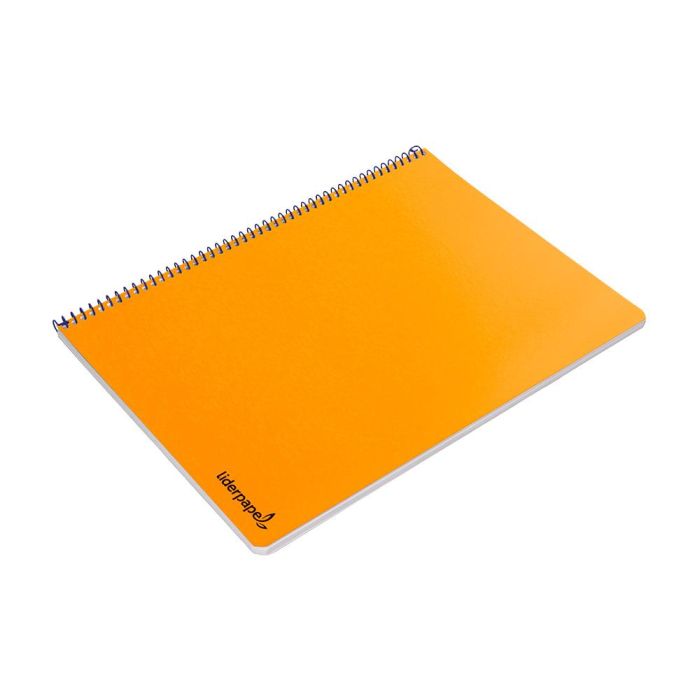 Cuaderno Espiral Liderpapel Folio Smart Tapa Blanda 80H 60 gr Cuadro 4 mm Con Margen Color Naranja 10 unidades 7