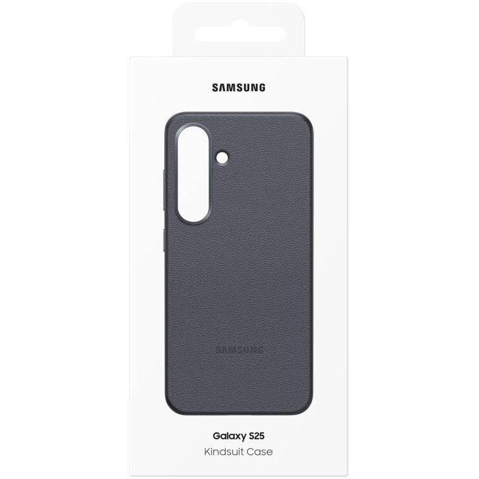 Samsung EF-VS931 Funda Kindsuit para Samsung Galaxy S25 6.2" de imitación piel color negro con protección contra caídas y rayones 11