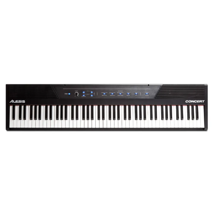 Alesis Concert Piano Digital 88 Teclas Semi-Contrapesadas Sensibles a la Velocidad con 10 Voces Premium y Altavoces de 20W 0 Alesis Concert Piano Digital 88 Teclas Semi-Contrapesadas Sensibles a la Velocidad con 10 Voces Premium y Altavoces de 20W 0