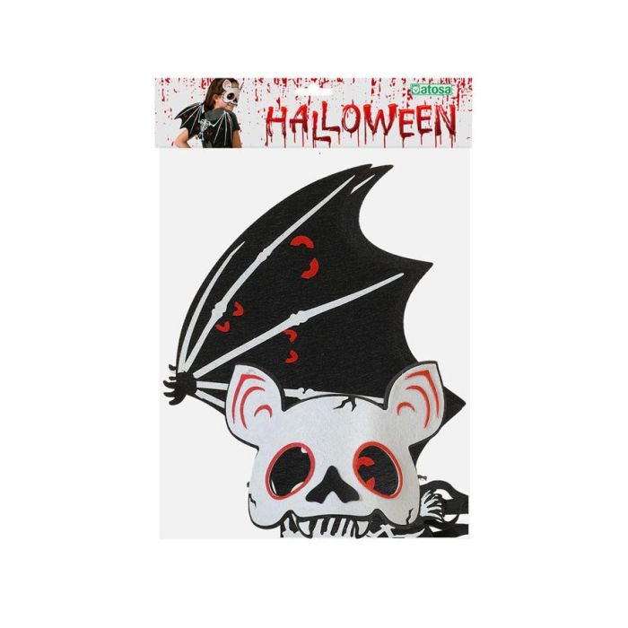 Accesorio de Muñeco de Vampiro con Alas y Máscara Esqueléticas para Halloween, Disfraces y Fiestas 1 Accesorio de Muñeco de Vampiro con Alas y Máscara Esqueléticas para Halloween, Disfraces y Fiestas 1