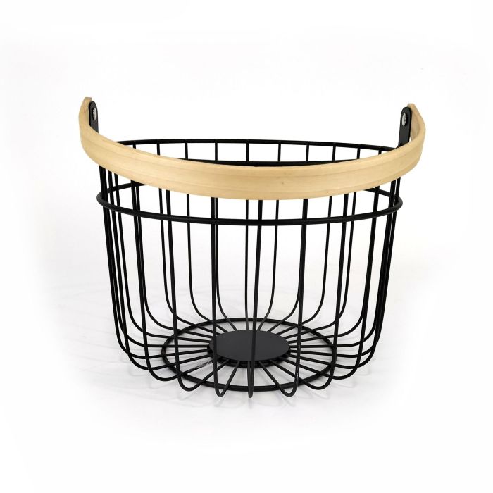 Quttin Cesta Organizador Redonda Rustic, 28x26.5x22 cm (12 Unidades) 3