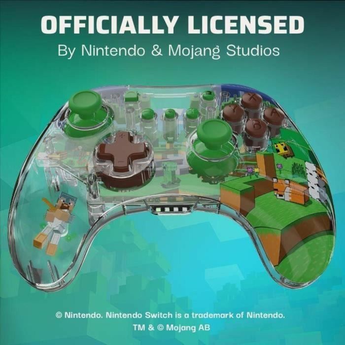PDP 1728604599521 Mando Inalámbrico Realmz para Nintendo Switch Minecraft 2