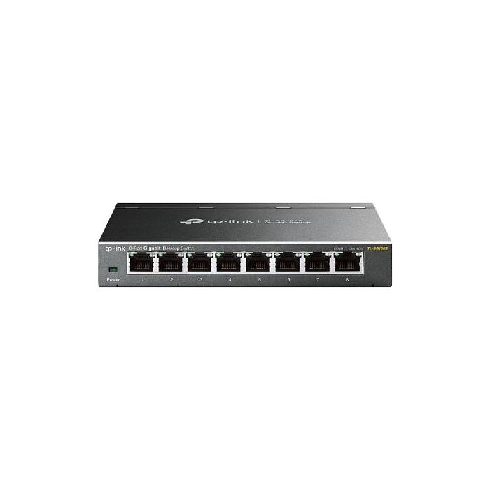 TP-Link TL-SG108S Switch No Administrado Gigabit Ethernet 8 Puertos RJ-45 Negro 1