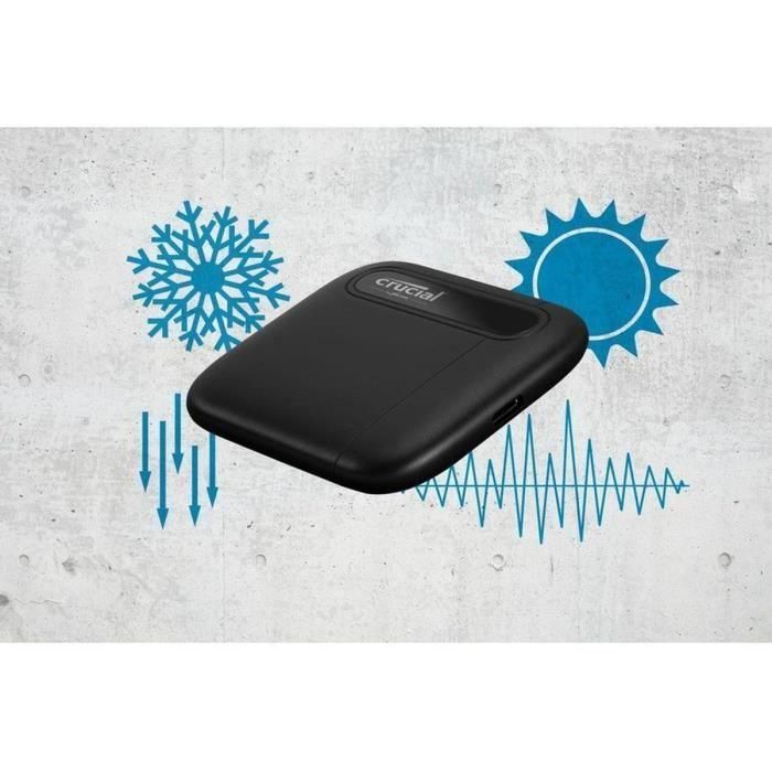 SSD externo - CRUCIAL - SSD portátil X6 - 2TB - USB-C (CT2000X6SSD9) 2 SSD externo - CRUCIAL - SSD portátil X6 - 2TB - USB-C (CT2000X6SSD9) 2