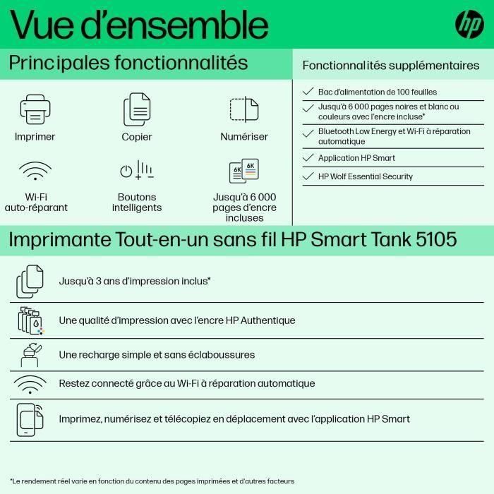 HP 1F3Y3A Smart Tank 5105 Impresora Multifunción Inyección Tinta Recargable Wi-Fi Blanca 1 HP 1F3Y3A Smart Tank 5105 Impresora Multifunción Inyección Tinta Recargable Wi-Fi Blanca 1