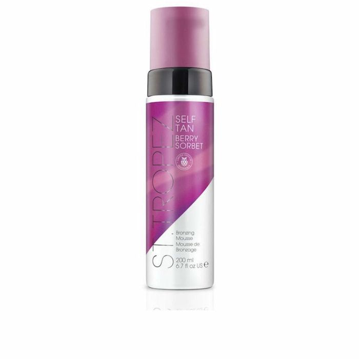 St. Tropez Self Tan Bronzing Mousse Berry Sorbet Autobronceador Natural Vegano Bronceado Dorado sin Rayas Vitamina E 200 ml