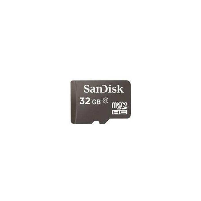 Sandisk Tarjeta de memoria flash microSDHC 32 GB Clase 4 Negro - Ideal para móviles y cámaras