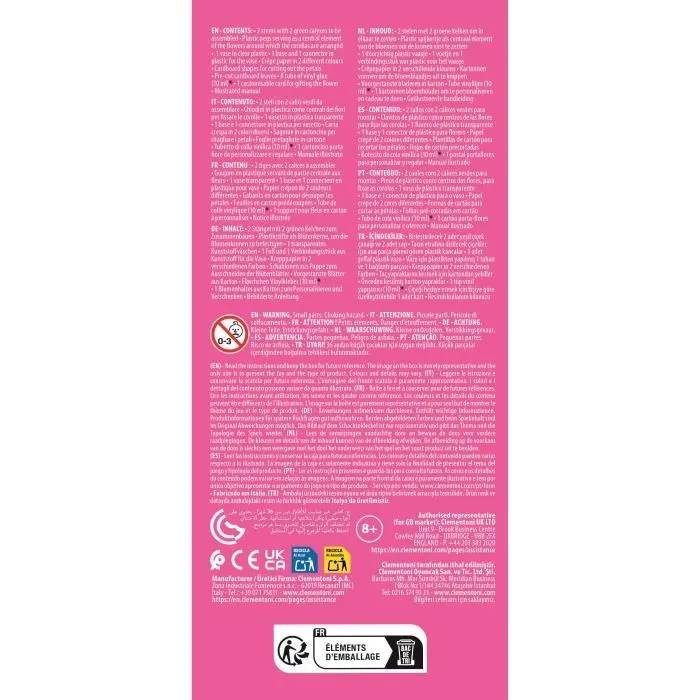 Clementoni CLE8005125188772 Crea tus flores - Rosa 5