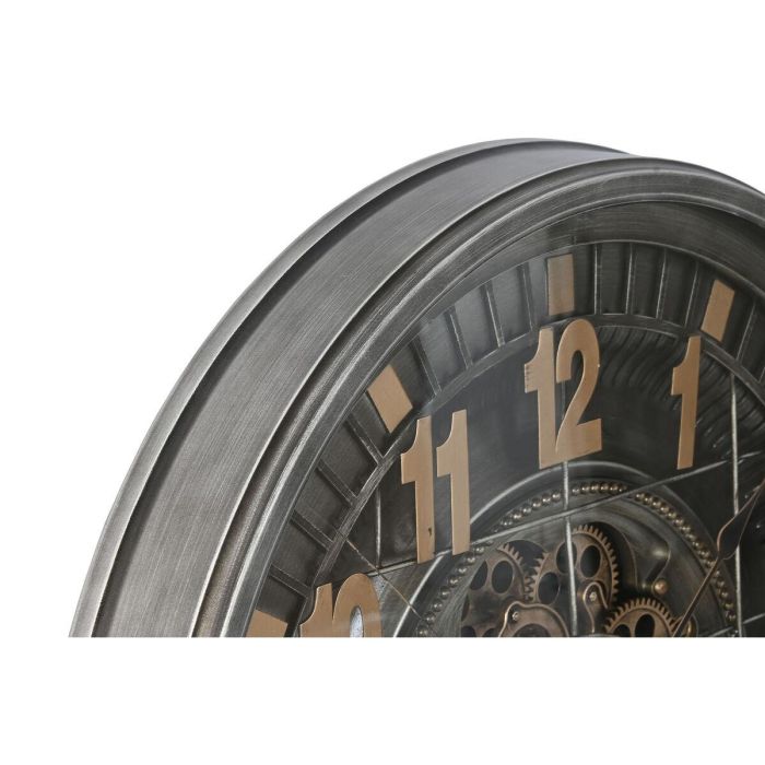 Reloj Pared Vintage DKD Home Decor Plateado Dorado 8.5 x 66.5 x 66.5 cm 3 Reloj Pared Vintage DKD Home Decor Plateado Dorado 8.5 x 66.5 x 66.5 cm 3